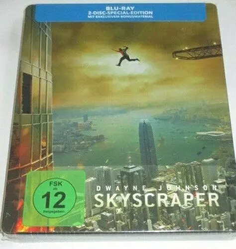 Steelbook - Skyscraper - Blu-ray+DVD/NEU/Action/Dwayne Johnson/Neve Campbell