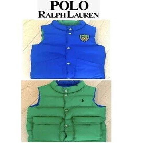 Polo Ralph Lauren Down Puffer Reversible Vest-Size 2/2T Toddler