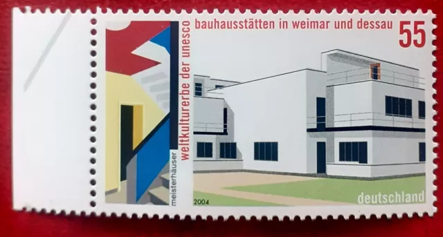 Briefmarken Deutschland Bauhaus Dessau Gropius Weimar Weltkulturerbe Unesco 2004