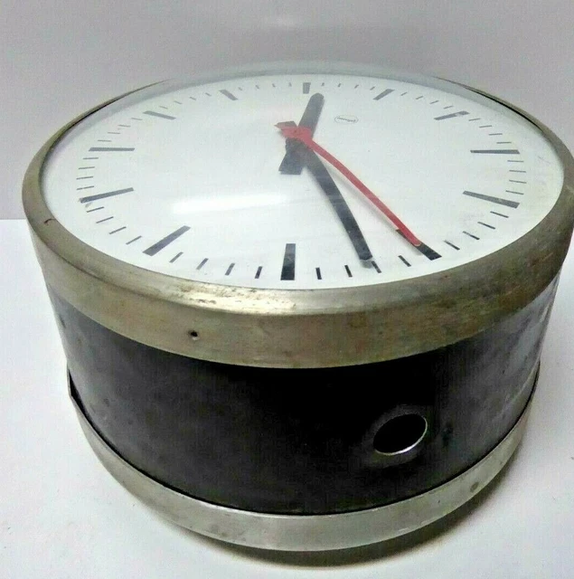 Vari Hall Clock VINTAGE DOUBLE SIDE Atr Hall Clock Industrial Government Hospital ...