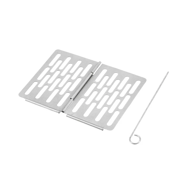 1-teiliger Holzkohlegrill Edelstahl-Grillrost Mini Faltbarer Grill Grill