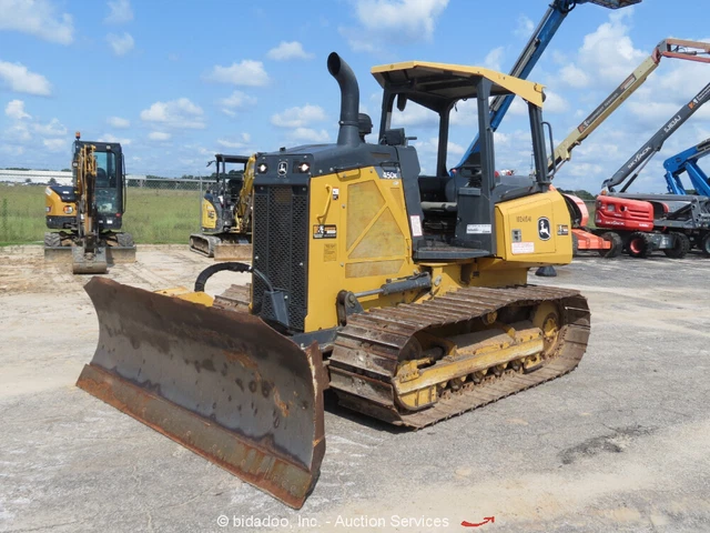 2018 John Deere 450K LGP Crawler Dozer Tractor 80HP 6 Way PAT 115" Blade bidadoo