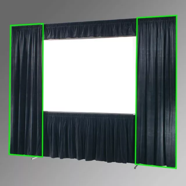 DRAPER 220294 - IFR SIDE/WING DRAPES FOR 69x120 UFS ULTIMATE FOLDING SCREEN