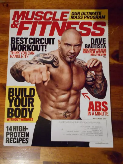 Dave Bautista (Batista) - Check out the November Muscle & Fitness at  newsstands now!