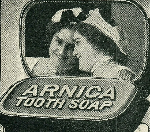 1903 Arnica Tooth Soap Cleaner QUACK DENTAL Druggist Original Print Ad 4856