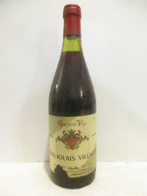 villages xxx (étiquette déchirée) rouge 1976 - beaujolais