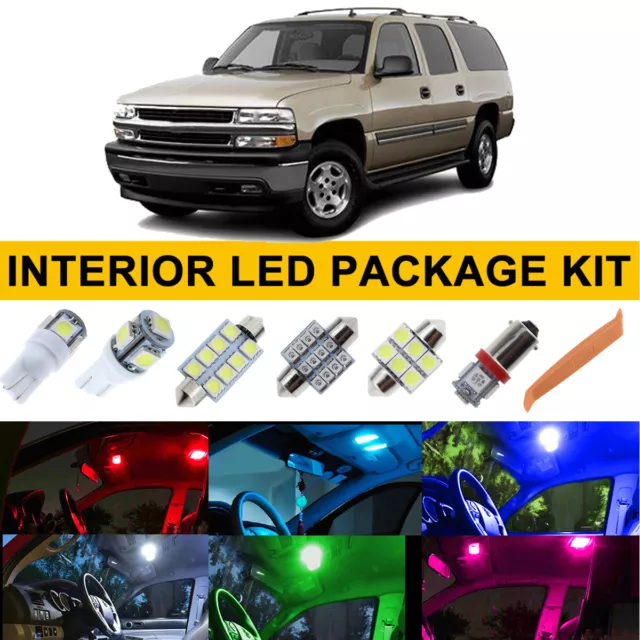 23X Interior LED Lights Bulbs Kit For Chevy GMC Yukon Tahoe Suburban 2000-2006