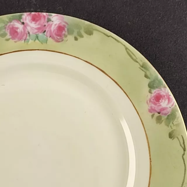 Luncheon Salad Plate 8¾" Vintage Elite Limoges France Hand Painted Gold Trim