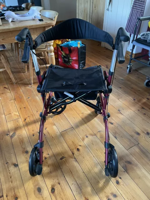 Lightweight Rollator mobility walker with Seat And Bag