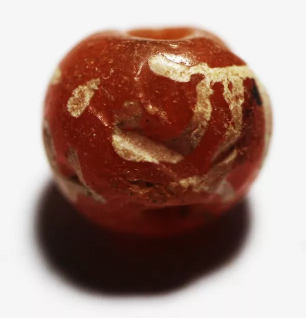 Zurqieh - As24266- Ancient Byzantine. Etched Carnelian Bead. 800 - 1000 A.d