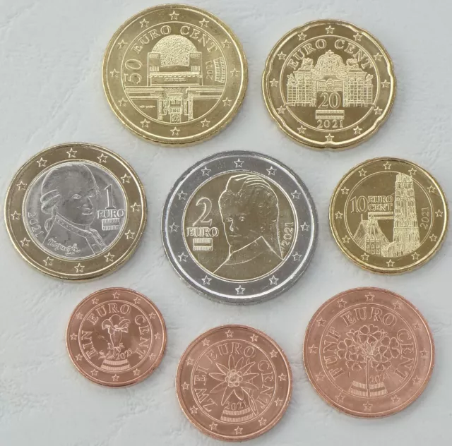 Euro kms Coin set Austria 2021 uncirculated