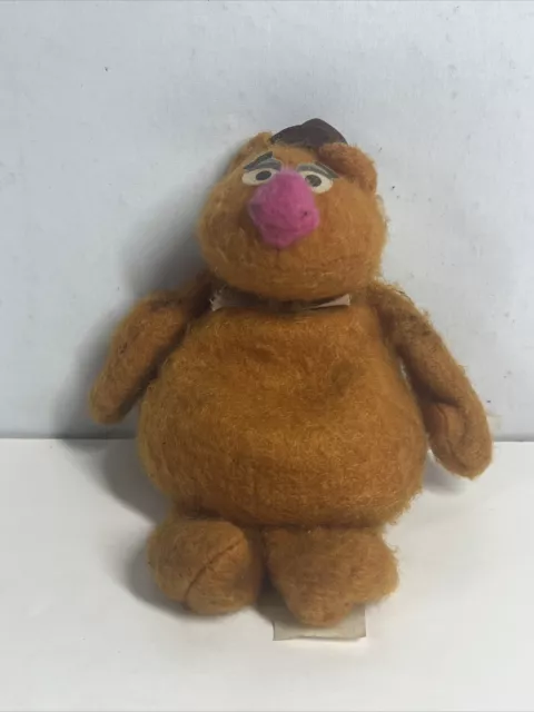 Fisher Price The Muppets Fozzie Bear #865 Beanbag 7" Plush Doll 1979 Vintage