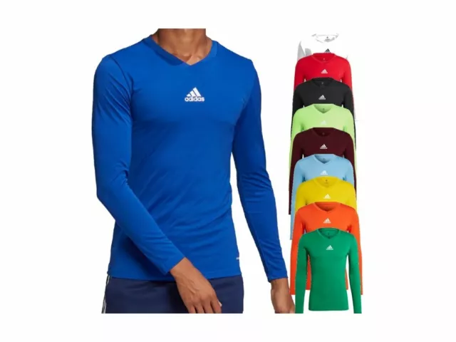 Maglietta top termico Adidas ragazzi base primo strato junior bambini equipaggio calcio PE