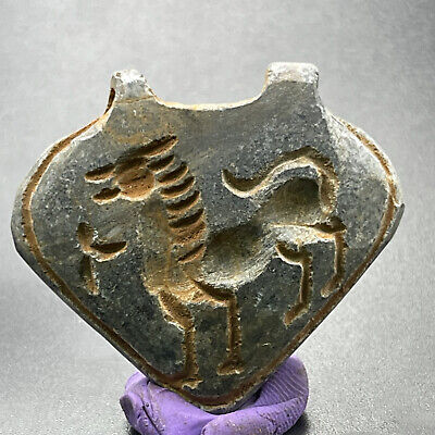 Near Eastern Old Jasper Intaglio Stone Amulet Pendant