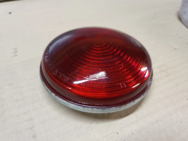 NOS Bedford Military Truck Lorry Glass Tail Light Brake Lens Foden 4.25" 110mm