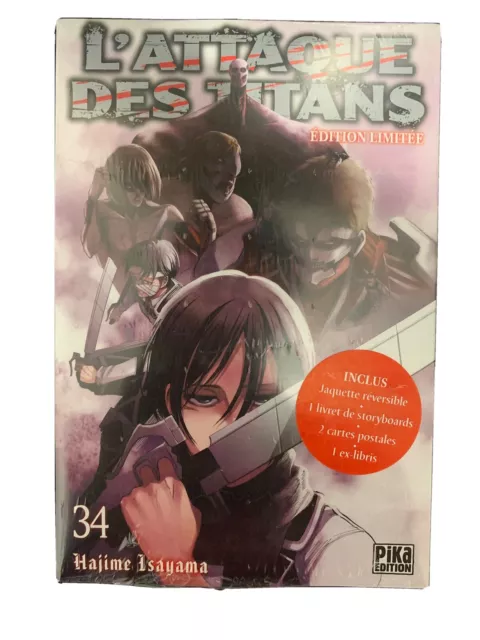 L'Attaque des Titans - Tome 34 - Edition limitée - SNK T34 Collector - Neuf
