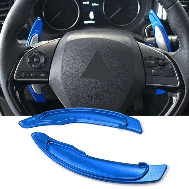 Estensione volante alluminio blu per Mitsubishi Lancer Evo X.