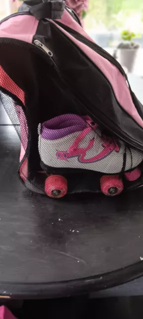 Xootz Disco Led Light Up Quad Roller Skates With Carry Storage Bag. Size 2