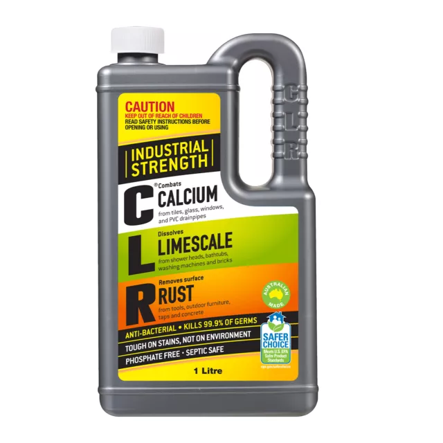 CLR Calcium Limescale & Rust Remover 1LTR Super size for PRICE of 750ml Aus stoc