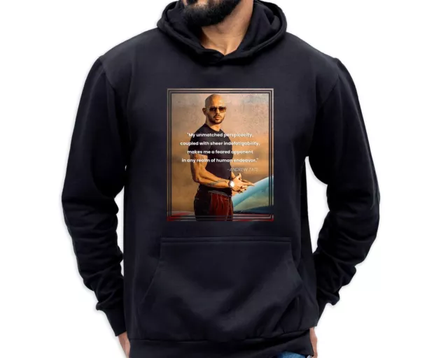 Andrew Tate Quote Hoody Motivational Inspired Jumper Hoodie Top G Hustlers Grind