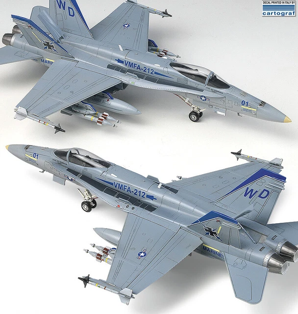 HASEGAWA 1:72 F/A-18C HORNET US Navy USMC Carrier Fighter Aircraft
