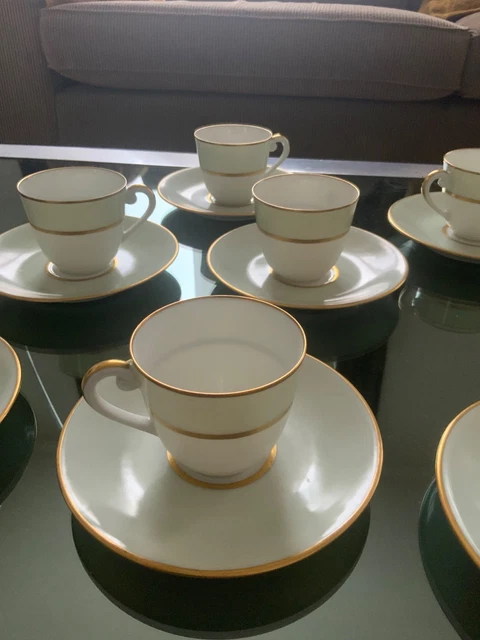 Service à Café Duo Ancien Danijac Paris Porcelaine Limoges - Rare Tasses Porcelaine Collection