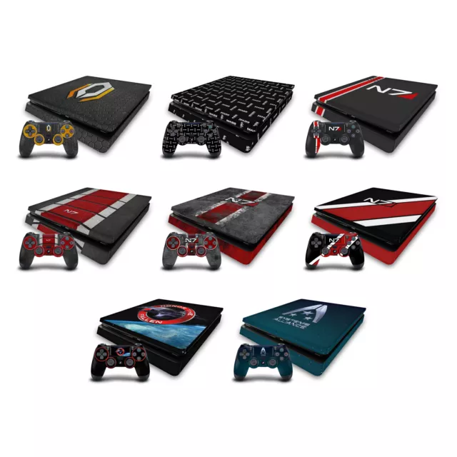 Ea Bioware Mass Effect Graphics Vinyl Skin For Ps4 Slim Console & Controller