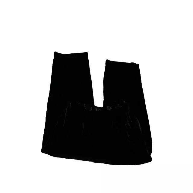 Laura Ashley Size M Medium Black Dressy Crushed Velvet Pants NWT $68