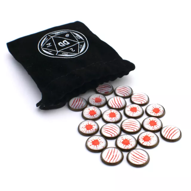 Tabletop Gaming Wound Counters - Tokens for Warhammer 40K / AoS