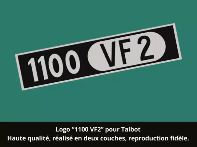 Sticker - logo pour Talbot 1100 VF2 - Reproduction - Haute résistance