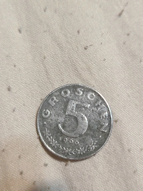 World Coins - Austria 5 Groschen 1966 Coin KM# 2875