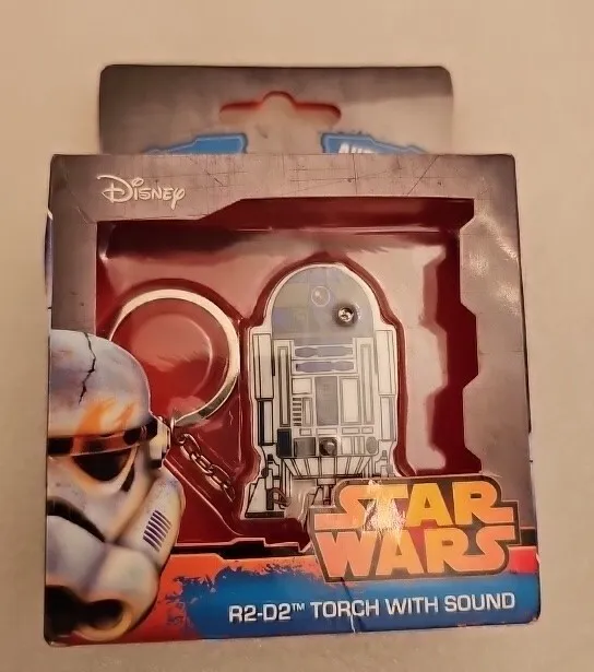 Disney - Star Wars R2-D2 Keyring Torch with Sound Untested Adventure Sci Fic