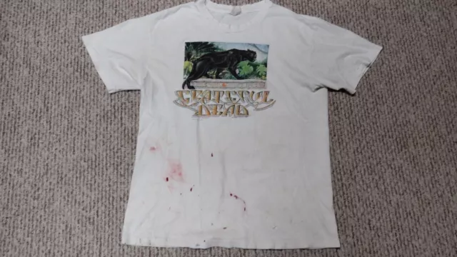 VINTAGE 1989 GRATEFUL Dead Black Panther Rainforest Shirt L 80s Rare ...