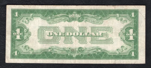 Fr. 1604 1928-D $1 One Dollar “Funnyback” Silver Certificate “I-B Block” Vf 2