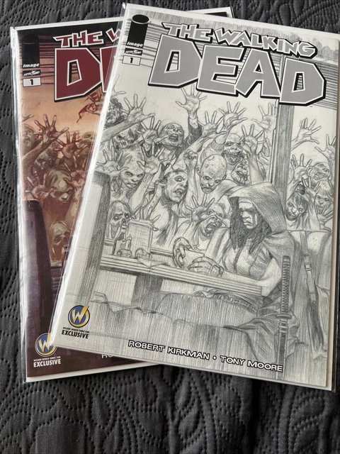 Walking Dead #1 Color & Sketch Wizard World Comic Con Exclusive NM