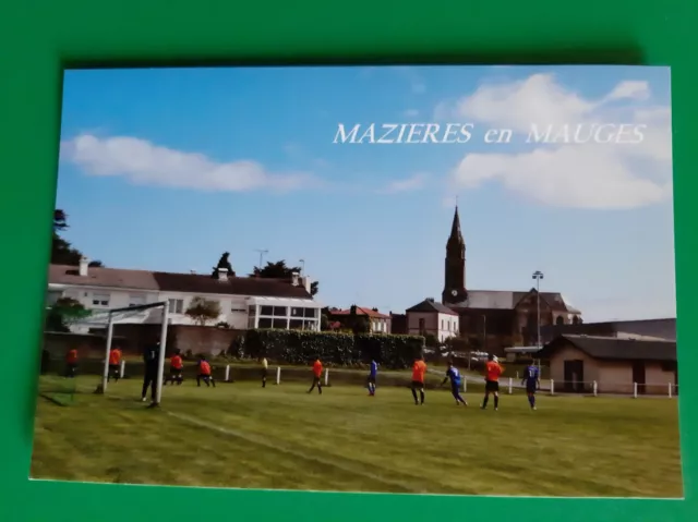 carte STADE DE FOOTBALL a  MAZIERES EN MAUGES  (49)  LE TERRAIN DE FOOTBALL