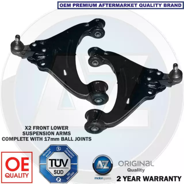 For Rover Mgf Mgtf Front Lower Suspension Wishbones Arms Ball Joints Bushes X2