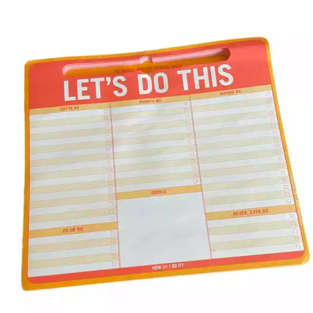 Knock Knock "Let's Do This" Pen-To-Paper Mousepad - Desktop To-Do List - Office