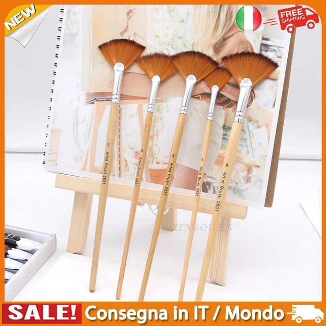 IT Painting Brush Set Copper Pipe Drawing Brush Tools for School Supplies (5PCS)