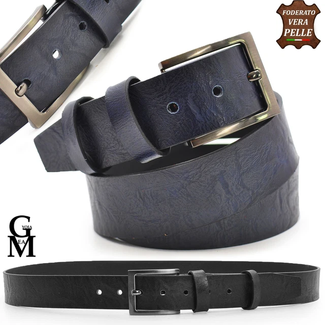 Cintura Cinta Uomo 4cmVera Pelle Cuoio Artigianale Casual Classica Accorciabile