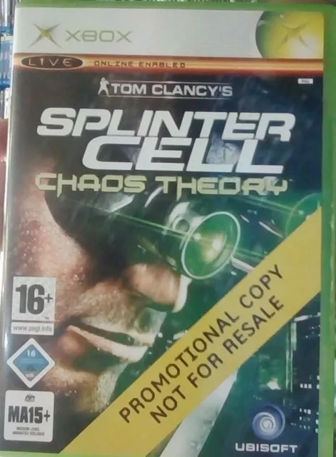 Tom Clancys Splinter Cell Chaos Theory XBOX Rare Promo Copy