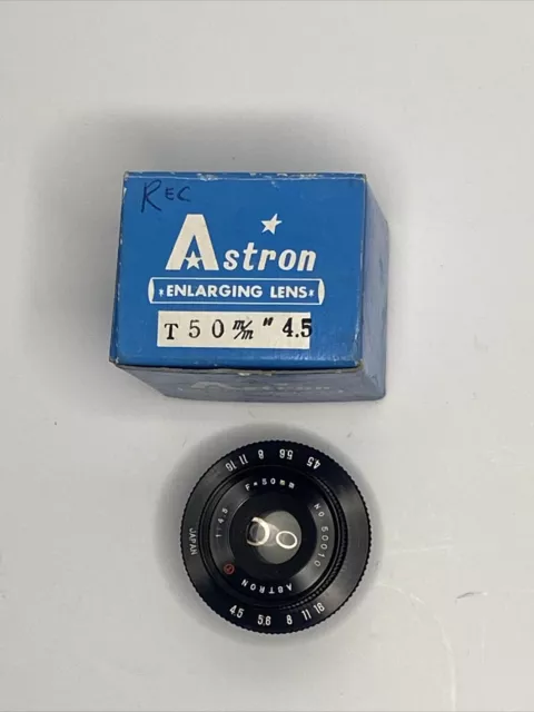 Astron 1:4,5 F=50mm No 50010 Enlarging Lens