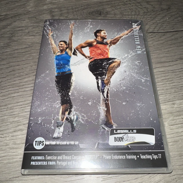 LES MILLS BODYSTEP Body Step 74 DVD + CD + Teaching Tips, Notes