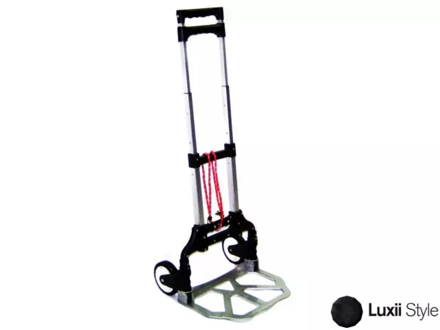 Aluminum Folding Travel Cart with Wheels Luggage Dolly Trolley Utility