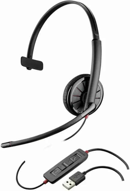 New Plantronics Blackwire C315-M Black Headset - P/N 204440-01