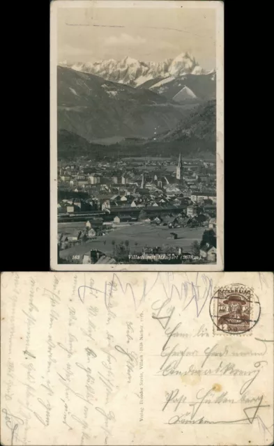 Villach panoramic view overlooking the manga (Alpine mountain) 1939/1938