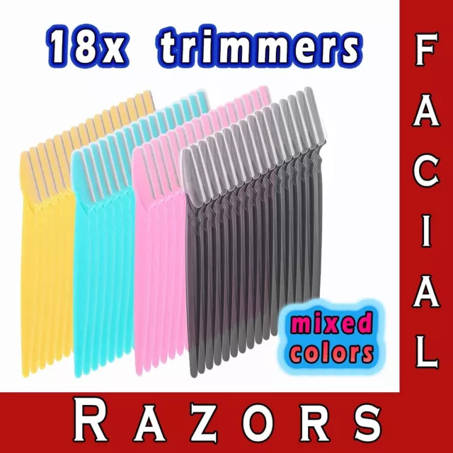 18x Face Eyebrow Razor Facial Hair Remover Dermaplaning Face Shaver Trimmer