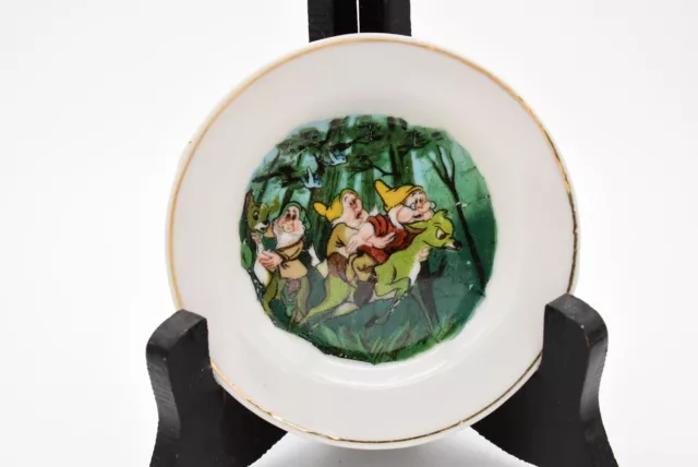 Disney Disneyland Marx Japan Snow White and the Seven Dwarfs Riding Deer Plate