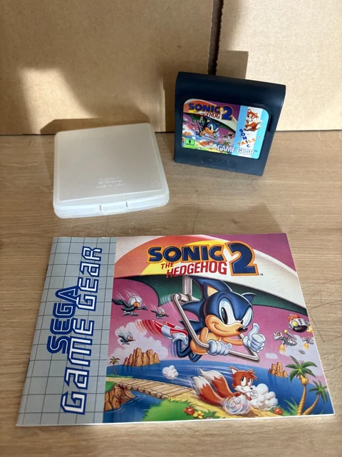 SEGA GAME GEAR Sonic the Hedgehog 2 Cart + Manual + Case Classic ...