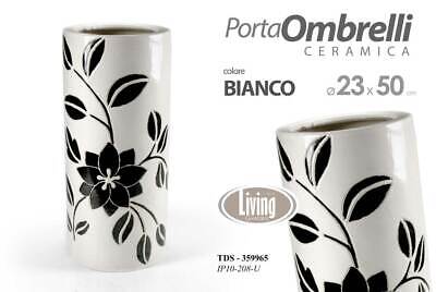 Gicos Porta ombrelli in Metallo Quadrato 24 49 cm Decoro Fiori arredo Ingresso JAA-730511 